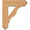 Ekena Millwork Funston Arts and Crafts Smooth Bracket w/ Offset Brace, Western Red Cedar, 7 1/2"W x 24"D x 28"H BKT0806X24X28FST03SWR - alternate 3
